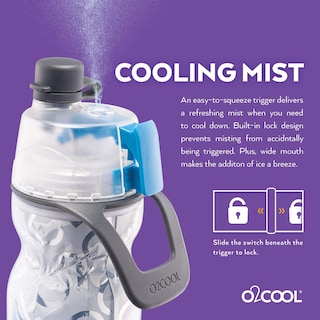 Foto 6 | Foto 6 | Botella De Agua O2cool Mist 'n Sip Misting 2 En 1, 600 Ml, Paquete De 2 - Venta Internacional.