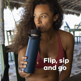 Foto 2 | Foto 2 | Botella De Agua Hydro Flask De 1.2 L, Boca Ancha Con Tapa De Pajita Flexible - Venta Internacional.