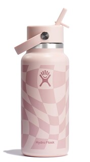 Foto 1 | Foto 1 | Botella De Agua Hydro Flask Wide Flex Con Tapa De Pajita, 946 Ml, A Cuadros - Venta Internacional.