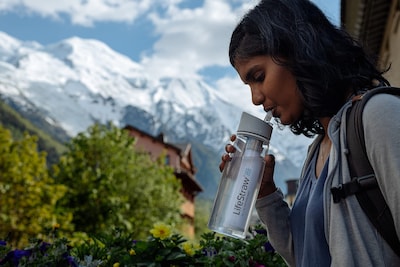 Foto 3 | Foto 3 | Botella De Filtro De Agua Lifestraw Go De 650 Ml Para Senderismo, Transparente - Venta Internacional.
