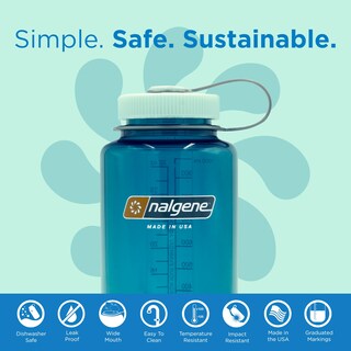 Foto 2 | Foto 2 | Botella De Agua Nalgene Sustain Tritan Sin Bpa, 1 Litro, Trout Green - Venta Internacional.