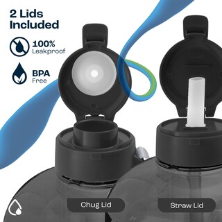 Foto 4 | Foto 4 | Botella De Agua Aquafit De Medio Galón, 2 Litros, Con Marcador De Tiempo, Sin Bpa - Venta Internacional.