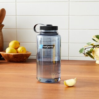 Foto 2 | Foto 2 | Botella De Agua Nalgene Sustain Tritan Sin Bpa, 1 Litro, Gris Con Tapa Negra - Venta Internacional.