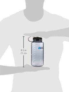 Foto 3 | Foto 3 | Botella De Agua Nalgene Sustain Tritan Sin Bpa, 1 Litro, Gris Con Tapa Negra - Venta Internacional.