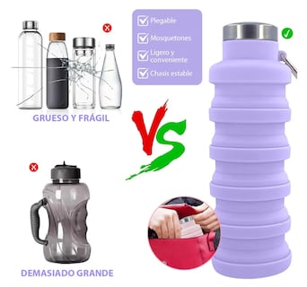 Foto 4 | Foto 4 | Botella Agua Plegable Xtellar Purpura