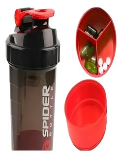 Foto 4 | Foto 4 | Shaker para Proteína Rojo + Termo Güis