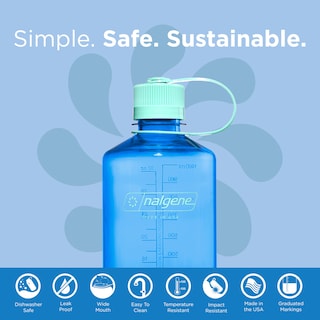 Foto 2 | Foto 2 | Botella De Agua Nalgene Lightweight Sustain Tritan 1l Blue - Venta Internacional.