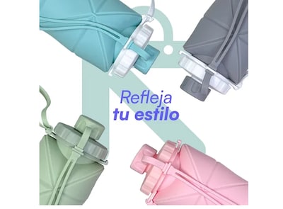 Foto 5 | Foto 5 | Botella Xtellar Térmica De Silicona Plegable Y Portátil: Innovación En Hidratación Personalizada 600ml