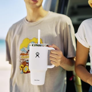 Foto 2 | Foto 2 | Vaso Hydro Flask Travel 946 Ml Con Asa, Tapa Y Pajita, Color Blanco - Venta Internacional.