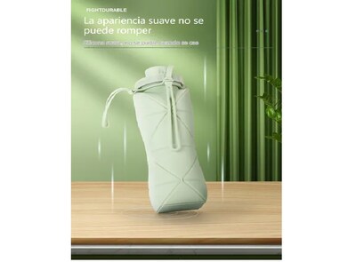 Foto 5 | Foto 5 | Termo Xtellar Rosa 600ml Silicona Plegable, Perfecto Para Viajar Y Deportes