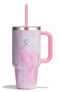 Foto 1 | Foto 1 | Vaso Hidro De Viaje Con Asa, Tapa Y Pajita, 950 Ml, Color Rosa - Venta Internacional.