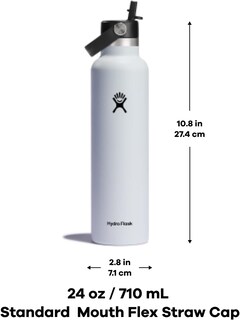 Foto 6 | Foto 6 | Botella Hydro Flask Standard Flex Con Tapa Tipo Pajita, 710 Ml, Moonshadow - Venta Internacional.