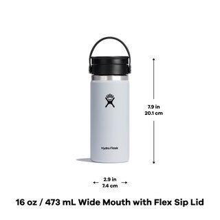 Foto 3 | Foto 3 | Botella De Agua Hydro Flask, Tapa Ancha Y Flexible Para Sorbos, 500 Ml, Trillium - Venta Internacional.