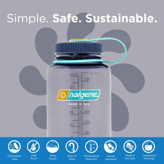 Foto 3 | Foto 3 | Botella De Agua Nalgene Sustain Tritan Sin Bpa 950 Ml Berenjena - Venta Internacional.