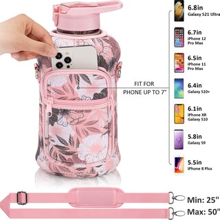 Foto 2 | Foto 2 | Botella De Agua Fimibuke De Medio Galón Con Funda De 1,9 L Con Asa - Venta Internacional.