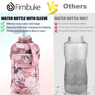 Foto 3 | Foto 3 | Botella De Agua Fimibuke De Medio Galón Con Funda De 1,9 L Con Asa - Venta Internacional.