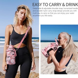 Foto 6 | Foto 6 | Botella De Agua Fimibuke De Medio Galón Con Funda De 1,9 L Con Asa - Venta Internacional.