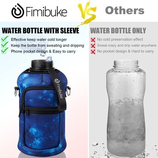 Foto 3 | Foto 3 | Botella De Agua Fimibuke De Medio Galón Con Funda De 1,9 L Con Asa - Venta Internacional.