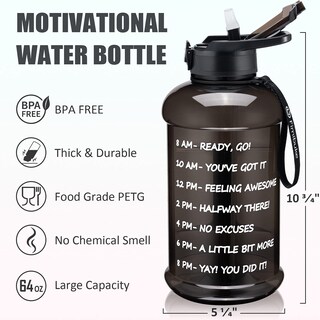 Foto 7 | Foto 7 | Botella De Agua Fimibuke De Medio Galón Con Funda De 1,9 L Con Asa - Venta Internacional.