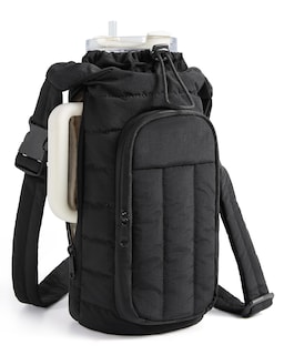 Foto 1 | Foto 1 | Bolsa Portabotellas Bagsmart 1 2/0 9 L Con Correa Negra Para Mujer - Venta Internacional.