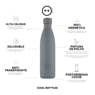 Foto 3 | Foto 3 | Botella Para Agua Cool Bottles Coolors 750 Ml