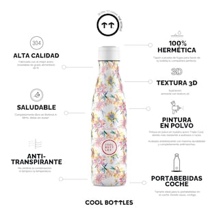 Foto 3 | Foto 3 | Botella Para Agua Cool Bottles Xclusive! Secret Blossoms 500 Ml