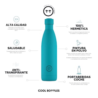 Foto 3 | Foto 3 | Botella Para Agua Cool Bottles Coolors 750 Ml