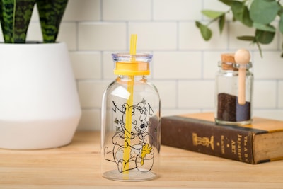 Foto 3 | Foto 3 | Botella De Vidrio Para Leche Silver Buffalo Disney Winnie The Pooh - Venta Internacional.