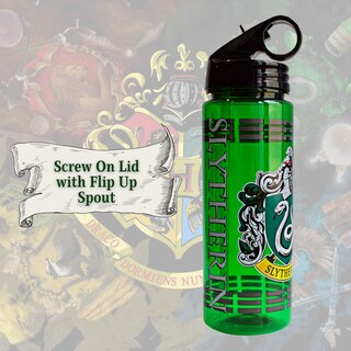 Foto 6 | Foto 6 | Botella De Agua Silver Buffalo Slytherin Crest Harry Potter 600 Ml - Venta Internacional.