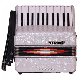 Foto 2 | Foto 2 | Acordeón Vitale Legendary 25 Teclas 12 Bajos Blanco