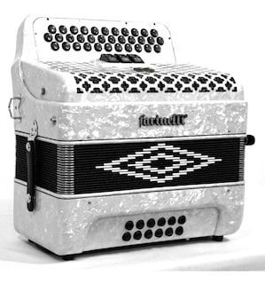 Foto 3 | Foto 3 | Acordeon Farinelli 34 Botones Tono Fa 3 Registros Blanco 3412faw