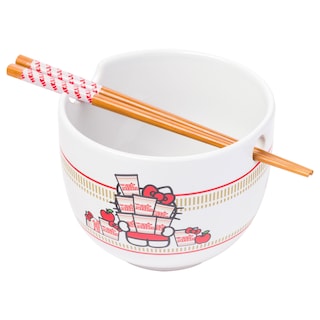 Foto 1 | Foto 1 | Ramen Bowl Silver Buffalo Hello Kitty Nissin De 600 Ml Con Palillos - Venta Internacional.