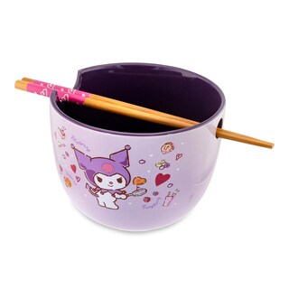 Foto 2 | Foto 2 | Set De Cuencos Para Ramen Sanrio Kuromi, 600 Ml, Con Palillos Y Cuchara - Venta Internacional.
