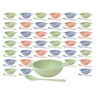 Foto 1 | Foto 1 | Set Bowls Domore 40 Piezas Paja De Trigo Ecologicos 200 Ml