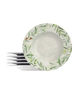 Foto 1 | Foto 1 | Juego de Platos Llanos Tramontina 96950010 Oliva Porcelana Decorada 6 Piezas
