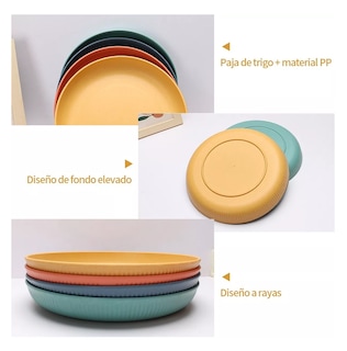 Foto 4 | Foto 4 | Vajilla para 4 Personas + 12 Tenedor de Frutas 36 Piezas Multicolor