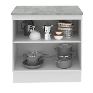 Foto 5 | Foto 5 | Mueble de Cocina MADESA G248009BGL color Marrón 2 Puertas 80 CM
