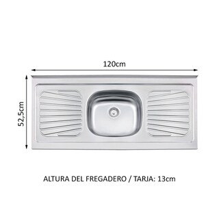 Foto 5 | Foto 5 | Cocina Integral Madesa GRGL1200049B color Marrón + Fregadero de Acero