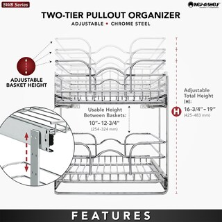 Foto 4 | Foto 4 | Estante Extraíble De Alambre Rev-a-shelf 5wb2-1522cr-1 - Venta Internacional.