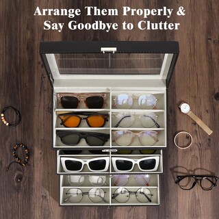 Foto 3 | Foto 3 | Organizador de Gafas Moko 3 Niveles Negro - Venta Internacional