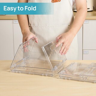 Foto 6 | Foto 6 | Contenedores de Almacenamiento Vtopmart Plegables con Tapas 2 Unidades Transparentes - Venta Internacional