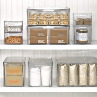 Foto 3 | Foto 3 | Contenedores De Almacenamiento Mdesign Lumiere Con 2 Cajones Extraíbles Paquete De 4 - Venta Internacional.