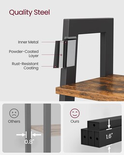 Foto 4 | Foto 4 | Ladder Shelf Vasagle Ulls44x - Estantería Para Libros De 4 Niveles - Venta Internacional.