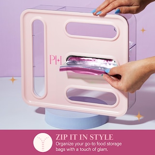 Foto 5 | Foto 5 | Organizador De Bolsas De Almacenamiento Paris Hilton Con 4 Ranuras Para Cocina, Color Rosa - Venta Internacional.