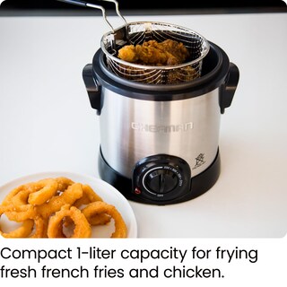 Foto 3 | Foto 3 | Freidora Chefman Fry Guy 1 L con Cesta Extraíble Acero Inoxidable - Venta Internacional