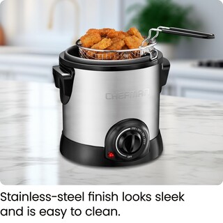 Foto 6 | Foto 6 | Freidora Chefman Fry Guy 1 L con Cesta Extraíble Acero Inoxidable - Venta Internacional