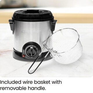 Foto 7 | Foto 7 | Freidora Chefman Fry Guy 1 L con Cesta Extraíble Acero Inoxidable - Venta Internacional