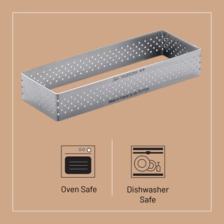 Foto 3 | Foto 3 | Anillo Para Tarta De Buyer Rectangular Perforado 25 Cm X 8 Cm - Venta Internacional.