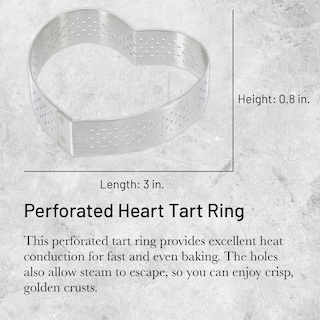 Foto 2 | Foto 2 | Anillo De Tarta De Buyer Con Forma De Corazón Perforado 8 Cm Para Tartas En Forma De Corazón - Venta Internacional.