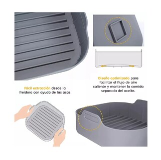 Foto 3 | Foto 3 | Almohadilla Silicona Reutilizable Moldes 5 Pcs Gris